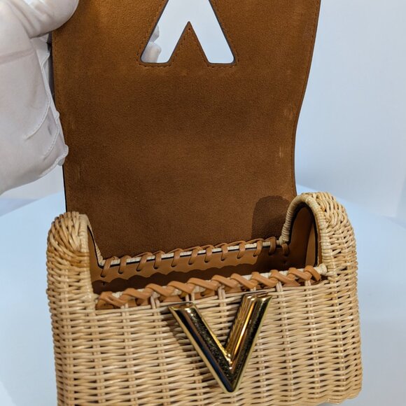 Louis Vuitton Damier Wicker Rattan Monogram Canvas Twist PM Shoulder Bag - Picture 8 of 16